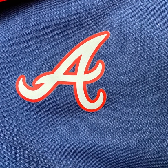 MLB Genuine Merchandise Men's Atlanta Braves 1/4 Zip Pullover Sweater Sz Medium - Picture 8 of 14